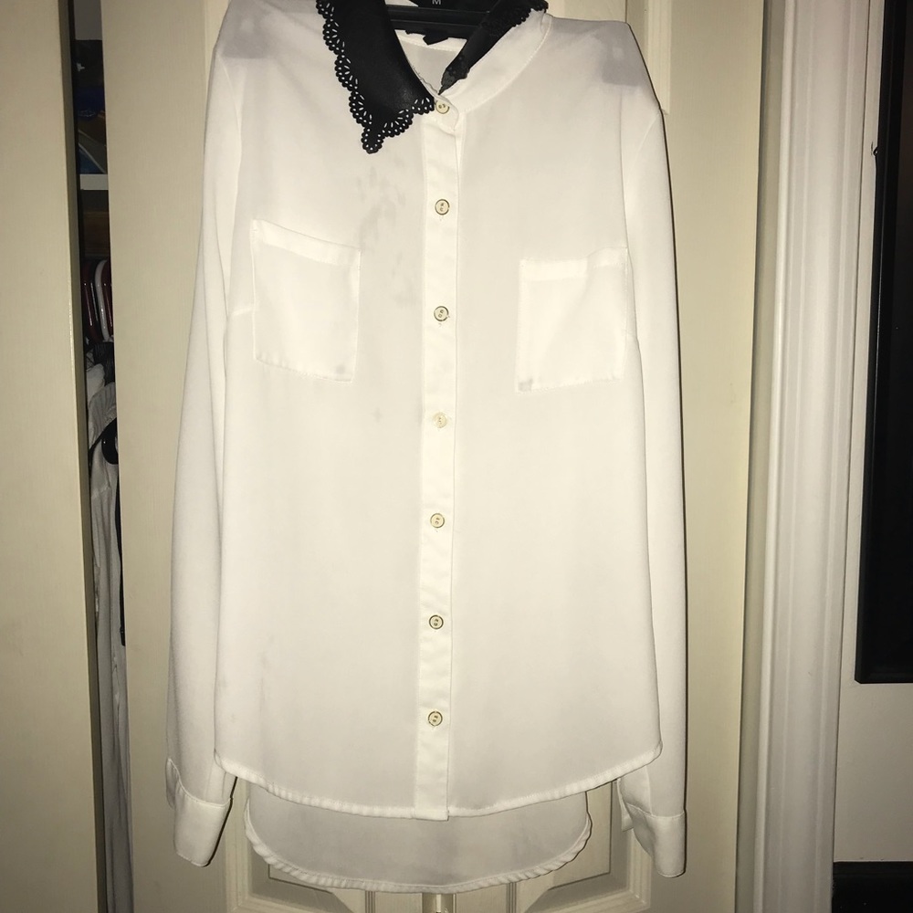 White button down